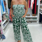 Mosaic Print Elasticated Bust Jumpsuit