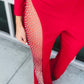 One Shoulder Rhinestone Jumpsuit