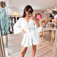 🌸 Limited time hot promotion | Casual cropped V-neck lace set