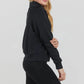 💝Black Friday Sale 50% OFF!!⚡🔥🎀Women's Oversized Half Zip Wide Leg 2 Piece Outfits Lounge Set