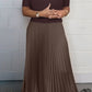 Women's solid color Jumper & Pleated Bottom Dress