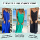🌸Spring Specials💐 Women's Elegant Lace Trim V-Neck Spaghetti Strap Maxi Dress