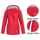 🎁🧥3-in-1 Plaid Waterproof Jacket for Women– Rain, Wind & Cold, All Covered