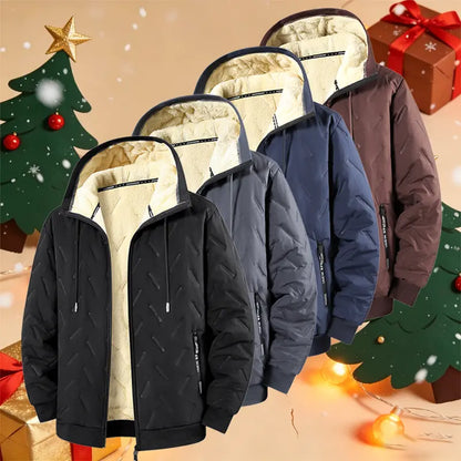 🔥Unisex Winter Warm Sherpa Hooded Coat