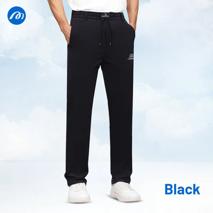 Men’s Breathable Mesh Panel Casual Pants