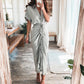 🔥2025 Summer New-❤️ Women Satin Button Shirt Dress