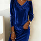Loose Velvet Dress for Women
