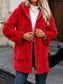 Women's Casual Plush Solid Color Cardigan
