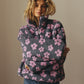 Winter Flowers Lambskin Sweatshirt Women | Cozy Zip-Up Pocket Pullover