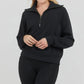 💝Black Friday Sale 50% OFF!!⚡🔥🎀Women's Oversized Half Zip Wide Leg 2 Piece Outfits Lounge Set