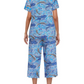 🎁Hot Sale 48% OFF⏳WOMEN'S PRINTED SHORT SLEEVE TOP WITH CAPRI PANTS LOUNGE & SLEEPWEAR SET