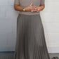 Women's solid color Jumper & Pleated Bottom Dress