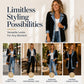 ⌛Limited-time offer-Women’s Elegant Denim Spliced Ribbed Knit Coat