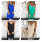 🌸Spring Specials💐 Women's Elegant Lace Trim V-Neck Spaghetti Strap Maxi Dress