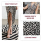 🌸Spring Specials🌸 Deep V-Neck Leopard Print Slit Dress