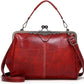 💼2026 New Kattee Elegant Waterproof Women’s Leather Kiss-Lock Tote Handbag