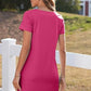 👗Women's Casual Square Neck Pocket Short Sleeve Dress with Pockets