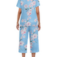 🎁Hot Sale 48% OFF⏳WOMEN'S PRINTED SHORT SLEEVE TOP WITH CAPRI PANTS LOUNGE & SLEEPWEAR SET