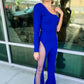One Shoulder Rhinestone Jumpsuit