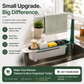 ✨ 2-in-1 Sink Organizer Rack – Expandable Sponge Holder & Kitchen Towel Drying Bar