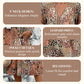 Printed Linen-Cotton Midi Dress – V-Neck & Relaxed Elegance