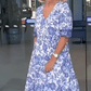🌸Spring Sale 60% OF👗FV-neck cozy Bohemian Latest Style Dress