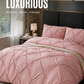 💗Last day of sale – 50% off⚡Bedsure Soft Pintuck Duvet Set