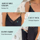🌸Spring Specials💐 Women's Elegant Lace Trim V-Neck Spaghetti Strap Maxi Dress