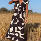 🌷Last Day Promotion 49% OFF - 👗V-Neck Floral A-line Maxi Print Dress