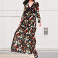 💞The best gift💞Women's Floral V-Neck Long Sleeve Flowy Dress