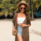 😍Women’s Oversized Knit Cardigan – Lightweight Crochet Tassel Kimono for Spring & Summer 🌸