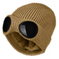 Unisex Goggle Knitted Beanie Hat