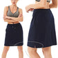 Women's Skorts Skirts 20" Knee Length Cotton Casual High Waist Drawstring Modest Golf Skort with Pocket