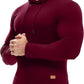 Solid-color Drawstring Hooded Long-sleeve Sweatshirt