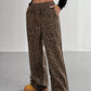 Full Size Leopard Print Wide Leg Pants Plus Size