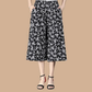 💕HOT SALE 70% OFF🌷💕 Women's High Elastic Waist Pleated Chiffon Wide Leg Culottes