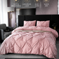 💗Last day of sale – 50% off⚡Bedsure Soft Pintuck Duvet Set