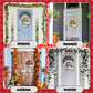 16Pcs Interchangeable Welcome Sign,Classic Color,Welcome | Front Door Wreath Decor