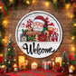 16Pcs Interchangeable Welcome Sign,Classic Color,Welcome | Front Door Wreath Decor