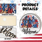 16Pcs Interchangeable Welcome Sign,Classic Color,Welcome | Front Door Wreath Decor