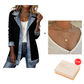 ⌛Limited-time offer-Women’s Elegant Denim Spliced Ribbed Knit Coat