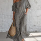 Women's Elegant Striped Off Shoulder Dress