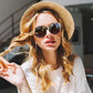 📢😎 2025 New Polarized UV400 Protection Trendy Round Cat-eye Sunglasses 😺🕶️