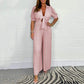 💛Comfort & Style: Women's Solid - Color Pleated Jumpsuit💛