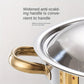 Set, Stainless Steel Chafing Dish Buffet Set, 4.5L Round Catering Chafer Warmer Set With Tray, Pan-TBIM