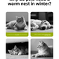 🐈Removable and washable winter closed-off cat bed💝