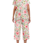🎁Hot Sale 48% OFF⏳WOMEN'S PRINTED SHORT SLEEVE TOP WITH CAPRI PANTS LOUNGE & SLEEPWEAR SET