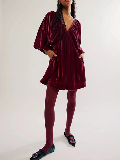 🎅HOT SALE 49% OFF🎄 💃Portia Velvet Mini Dress