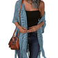 😍Women’s Oversized Knit Cardigan – Lightweight Crochet Tassel Kimono for Spring & Summer 🌸