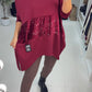 Romina Sequin Panel Detail Loose Fit Sweatshirt Set